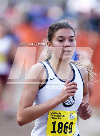 Thumbnail 1 in CIF State Cross Country Championships (Girls D1 Race) photogallery.