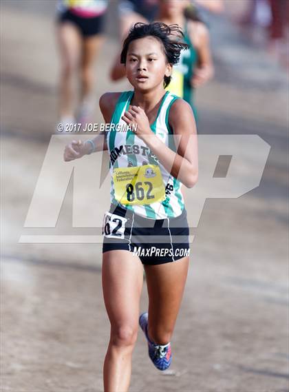 Thumbnail 1 in CIF State Cross Country Championships (Girls D1 Race) photogallery.