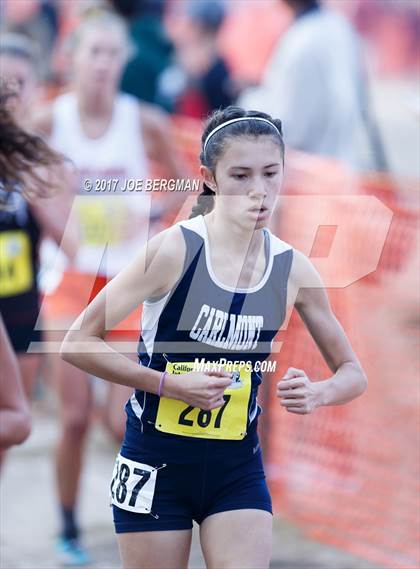 Thumbnail 1 in CIF State Cross Country Championships (Girls D1 Race) photogallery.