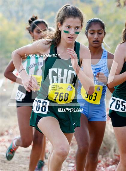 Thumbnail 2 in CIF State Cross Country Championships (Girls D1 Race) photogallery.