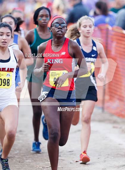 Thumbnail 2 in CIF State Cross Country Championships (Girls D1 Race) photogallery.