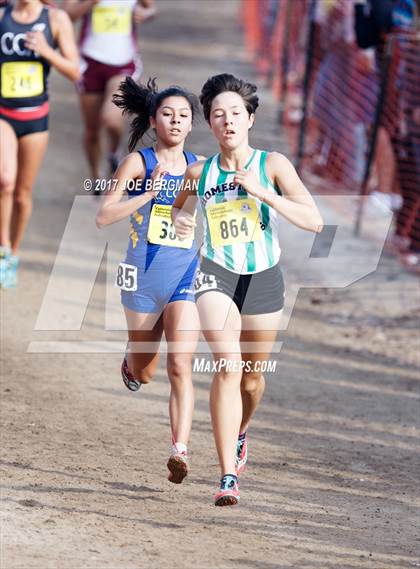 Thumbnail 3 in CIF State Cross Country Championships (Girls D1 Race) photogallery.