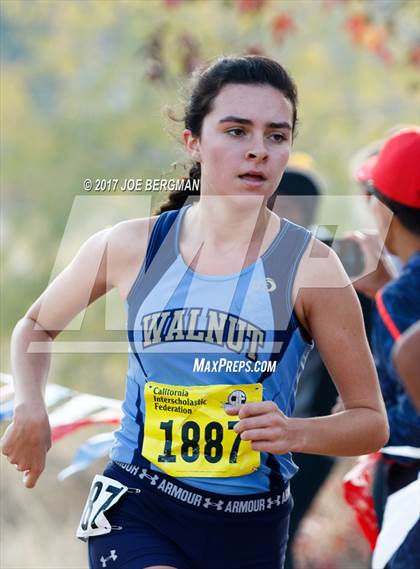 Thumbnail 2 in CIF State Cross Country Championships (Girls D1 Race) photogallery.