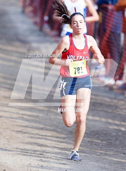 Thumbnail 2 in CIF State Cross Country Championships (Girls D1 Race) photogallery.