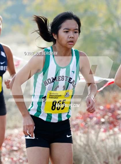 Thumbnail 3 in CIF State Cross Country Championships (Girls D1 Race) photogallery.
