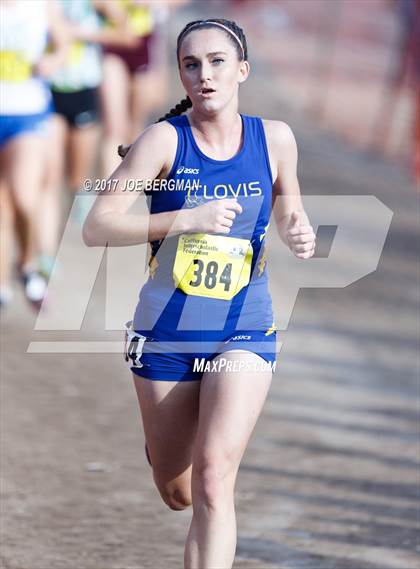 Thumbnail 1 in CIF State Cross Country Championships (Girls D1 Race) photogallery.