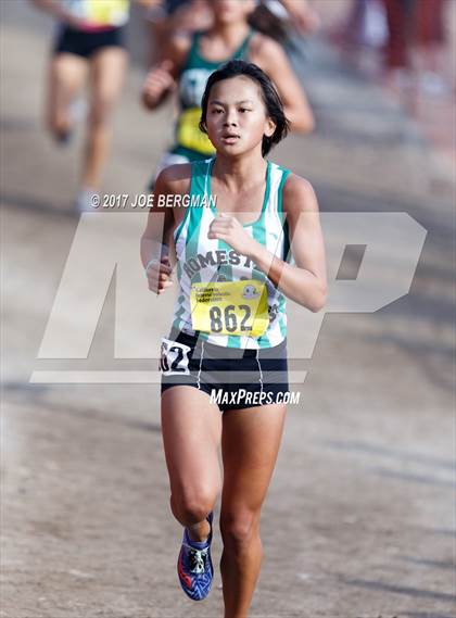 Thumbnail 2 in CIF State Cross Country Championships (Girls D1 Race) photogallery.