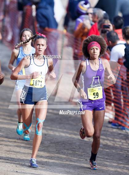 Thumbnail 2 in CIF State Cross Country Championships (Girls D1 Race) photogallery.