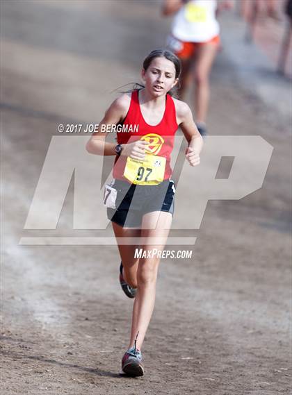 Thumbnail 1 in CIF State Cross Country Championships (Girls D1 Race) photogallery.