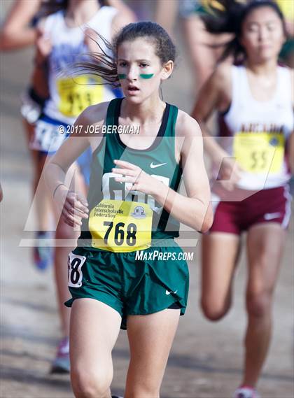 Thumbnail 2 in CIF State Cross Country Championships (Girls D1 Race) photogallery.
