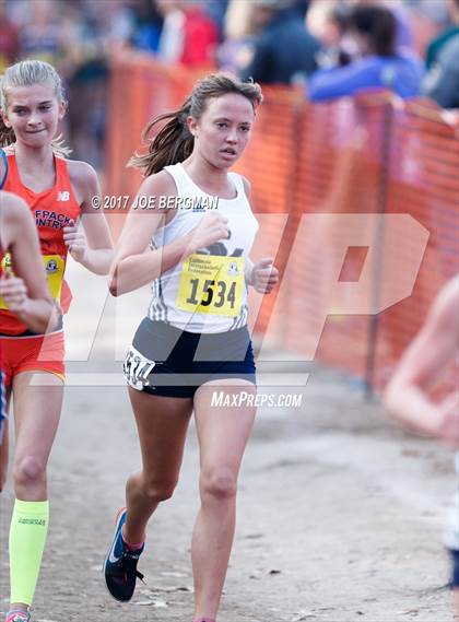 Thumbnail 1 in CIF State Cross Country Championships (Girls D1 Race) photogallery.