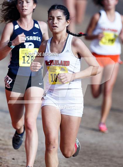 Thumbnail 1 in CIF State Cross Country Championships (Girls D1 Race) photogallery.