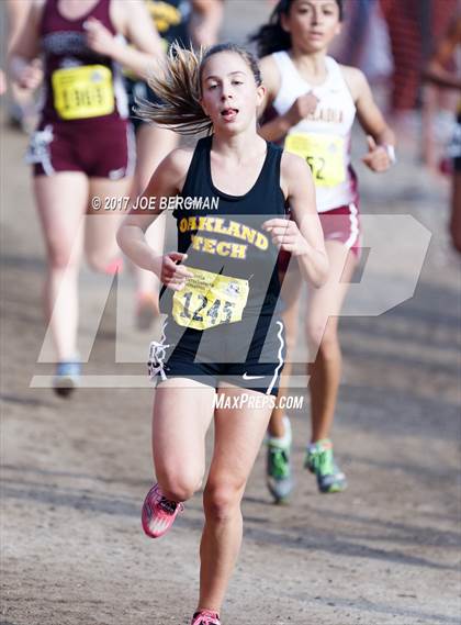 Thumbnail 2 in CIF State Cross Country Championships (Girls D1 Race) photogallery.