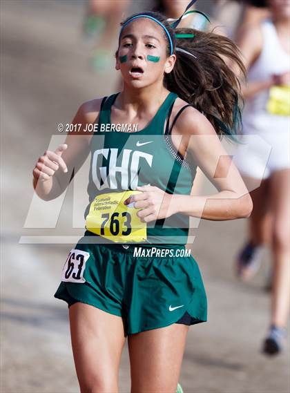 Thumbnail 1 in CIF State Cross Country Championships (Girls D1 Race) photogallery.