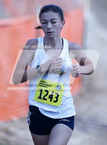Thumbnail 2 in CIF State Cross Country Championships (Girls D1 Race) photogallery.