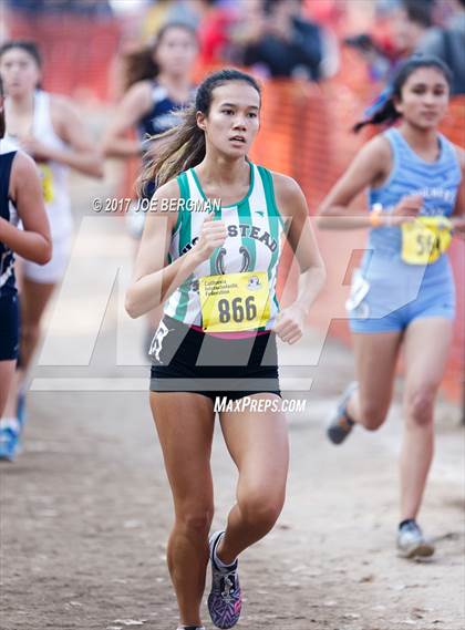 Thumbnail 1 in CIF State Cross Country Championships (Girls D1 Race) photogallery.