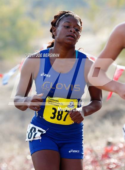 Thumbnail 1 in CIF State Cross Country Championships (Girls D1 Race) photogallery.