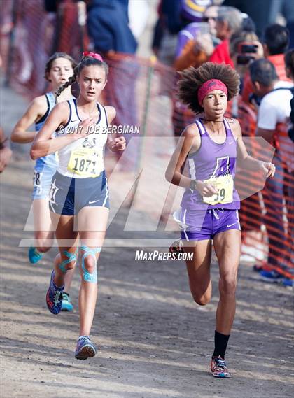 Thumbnail 1 in CIF State Cross Country Championships (Girls D1 Race) photogallery.