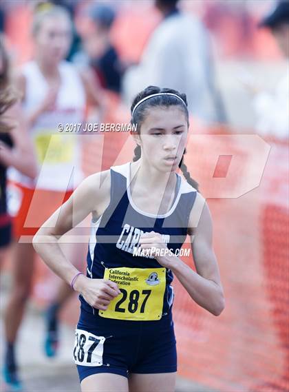 Thumbnail 2 in CIF State Cross Country Championships (Girls D1 Race) photogallery.