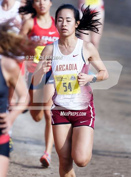 Thumbnail 3 in CIF State Cross Country Championships (Girls D1 Race) photogallery.