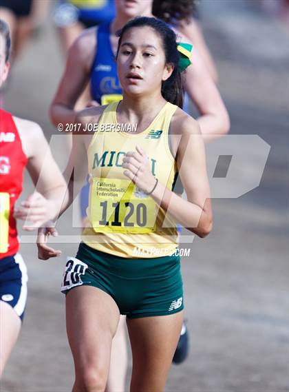 Thumbnail 2 in CIF State Cross Country Championships (Girls D1 Race) photogallery.