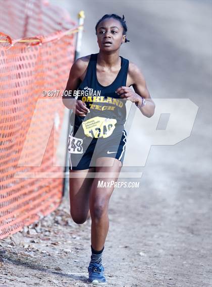 Thumbnail 1 in CIF State Cross Country Championships (Girls D1 Race) photogallery.