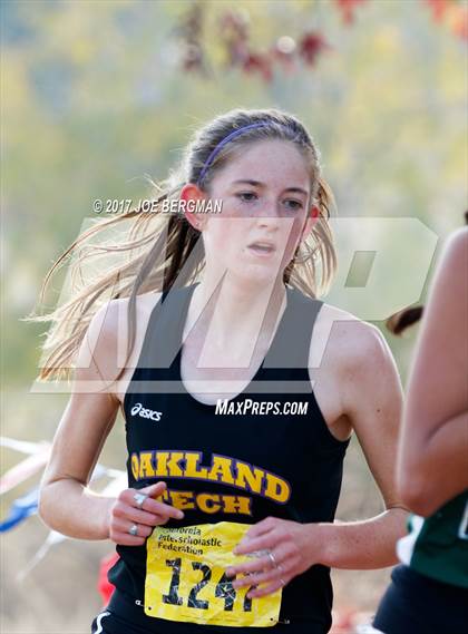 Thumbnail 2 in CIF State Cross Country Championships (Girls D1 Race) photogallery.
