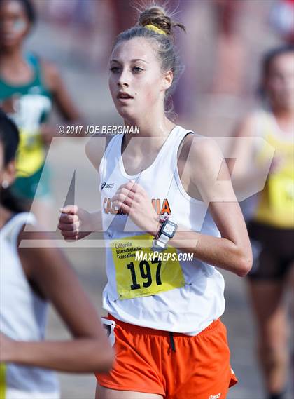 Thumbnail 2 in CIF State Cross Country Championships (Girls D1 Race) photogallery.