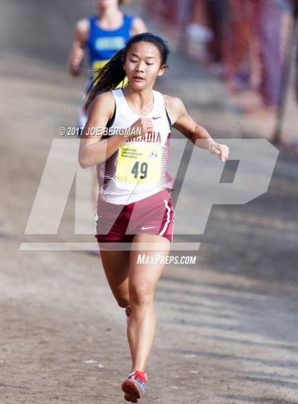Thumbnail 1 in CIF State Cross Country Championships (Girls D1 Race) photogallery.
