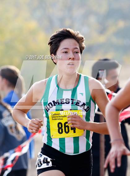 Thumbnail 1 in CIF State Cross Country Championships (Girls D1 Race) photogallery.