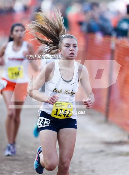 Thumbnail 1 in CIF State Cross Country Championships (Girls D1 Race) photogallery.