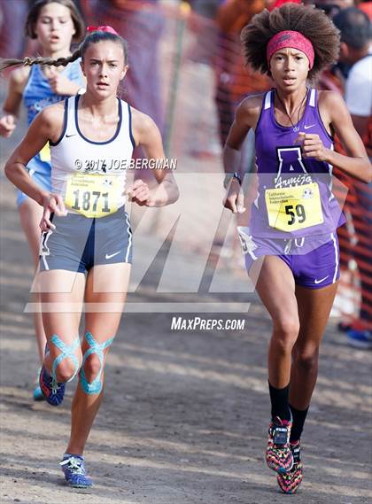 Thumbnail 3 in CIF State Cross Country Championships (Girls D1 Race) photogallery.