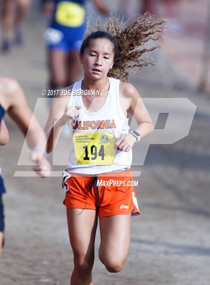 Thumbnail 2 in CIF State Cross Country Championships (Girls D1 Race) photogallery.