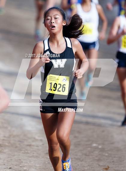 Thumbnail 1 in CIF State Cross Country Championships (Girls D1 Race) photogallery.