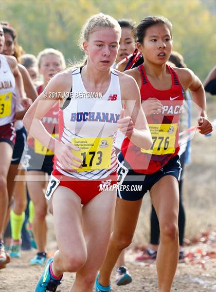 Thumbnail 2 in CIF State Cross Country Championships (Girls D1 Race) photogallery.