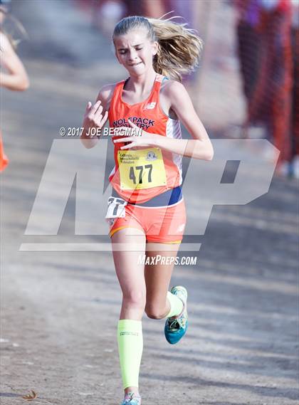Thumbnail 2 in CIF State Cross Country Championships (Girls D1 Race) photogallery.