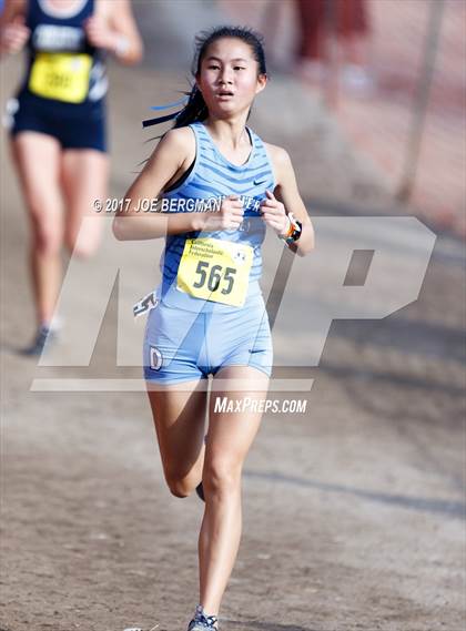 Thumbnail 1 in CIF State Cross Country Championships (Girls D1 Race) photogallery.