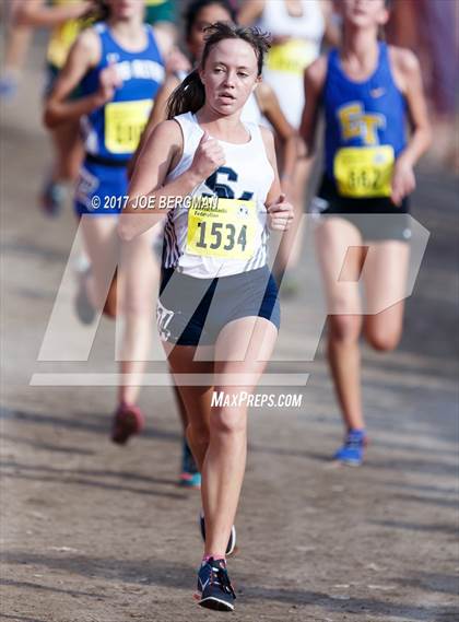 Thumbnail 1 in CIF State Cross Country Championships (Girls D1 Race) photogallery.