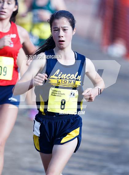 Thumbnail 1 in CIF State Cross Country Championships (Girls D1 Race) photogallery.
