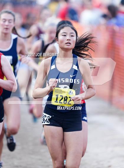 Thumbnail 1 in CIF State Cross Country Championships (Girls D1 Race) photogallery.