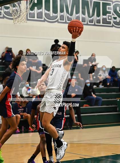 Thumbnail 3 in Modesto Christian vs. Salesian College Preparatory (DLS MLK Classic) photogallery.