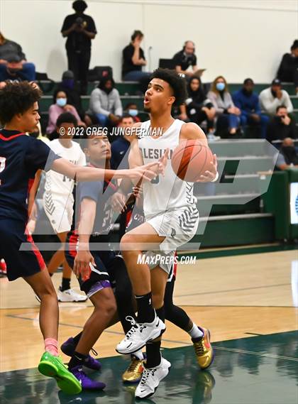 Thumbnail 3 in Modesto Christian vs. Salesian College Preparatory (DLS MLK Classic) photogallery.