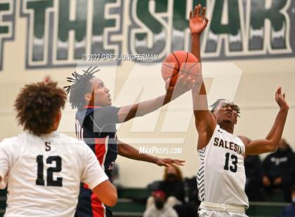 Thumbnail 2 in Modesto Christian vs. Salesian College Preparatory (DLS MLK Classic) photogallery.