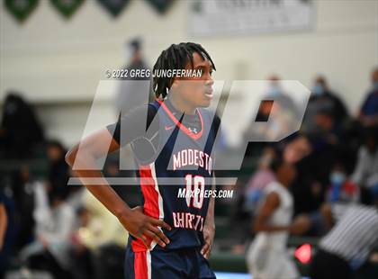 Thumbnail 1 in Modesto Christian vs. Salesian College Preparatory (DLS MLK Classic) photogallery.