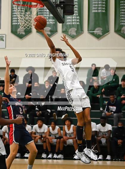 Thumbnail 2 in Modesto Christian vs. Salesian College Preparatory (DLS MLK Classic) photogallery.