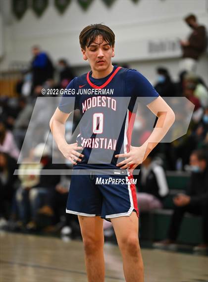 Thumbnail 1 in Modesto Christian vs. Salesian College Preparatory (DLS MLK Classic) photogallery.