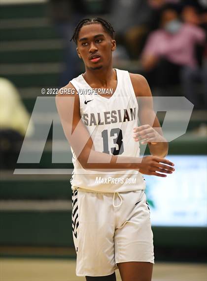 Thumbnail 2 in Modesto Christian vs. Salesian College Preparatory (DLS MLK Classic) photogallery.