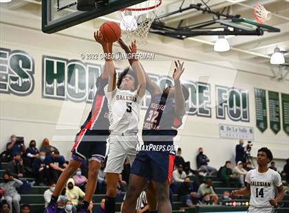 Thumbnail 2 in Modesto Christian vs. Salesian College Preparatory (DLS MLK Classic) photogallery.