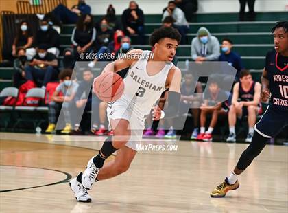 Thumbnail 1 in Modesto Christian vs. Salesian College Preparatory (DLS MLK Classic) photogallery.