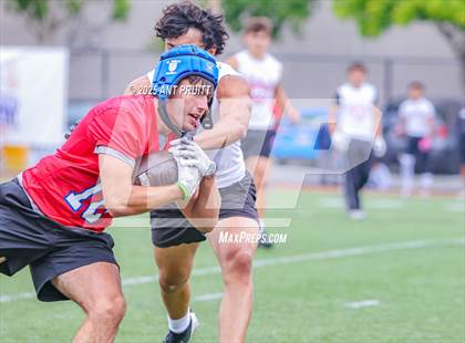 Thumbnail 1 in St. Vincent de Paul vs St. Helena (D1 Bound Academy 7 on 7 Tournament) photogallery.